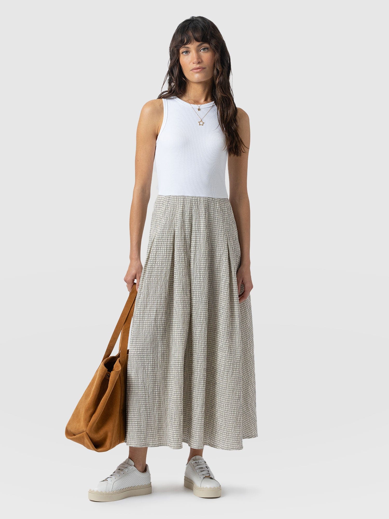 Renee Contrast Dress Gingham